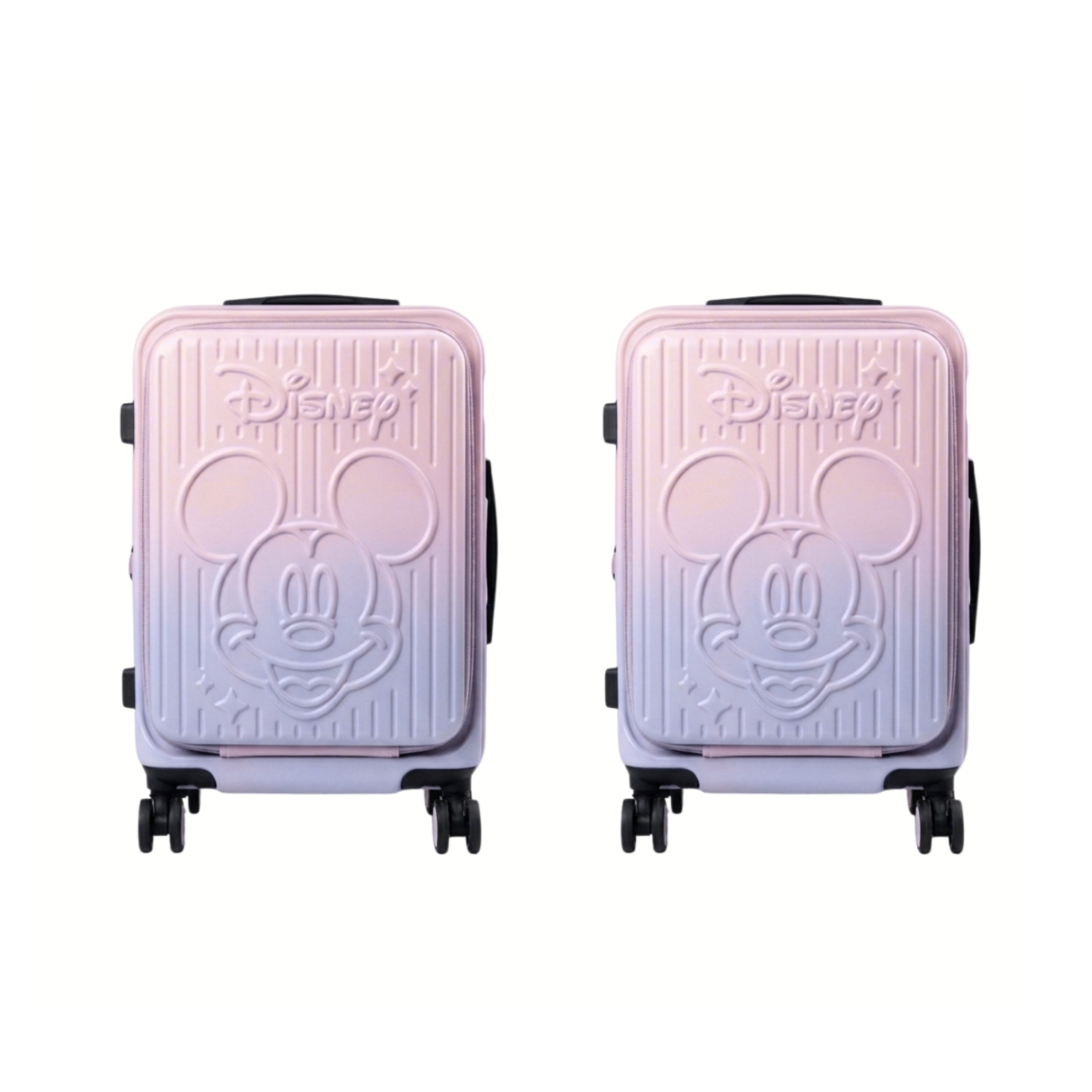 2 x Pink Luggage