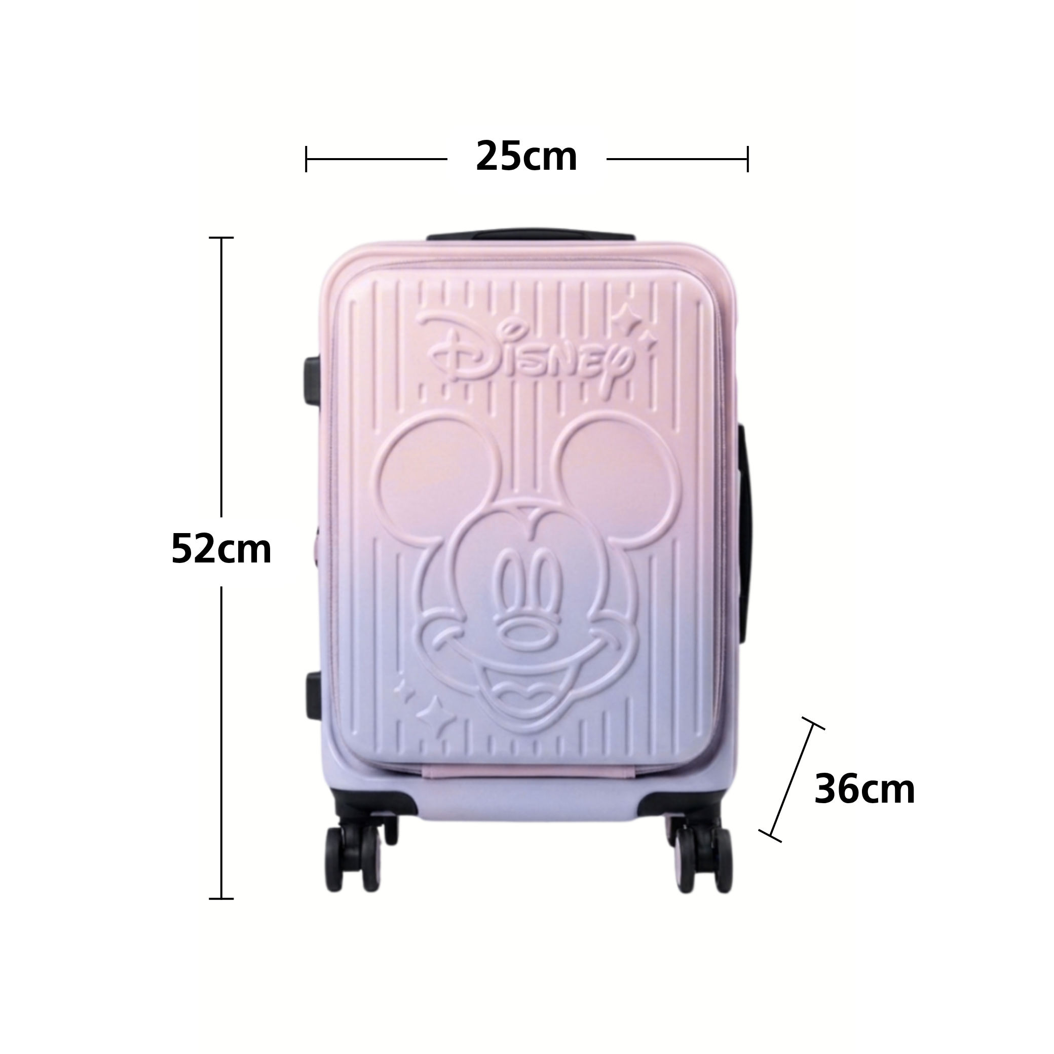 2 x Pink Luggage